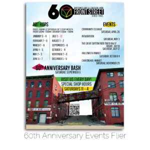 Front Street 60th Anniversary Events Flier