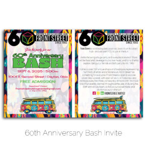 Front Street 60th Anniversary Bash Invitation