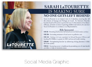 LaTourette for Ohio bill status social media graphic.