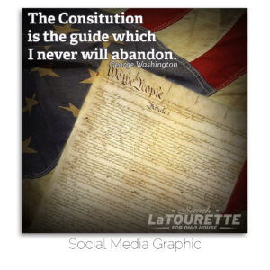 LaTourette for Ohio Constitution Day social media graphic.