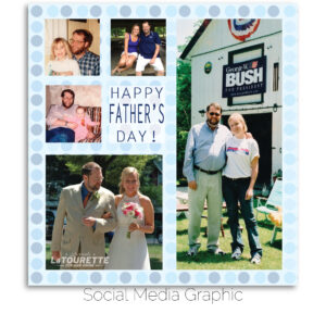 LaTourette for Ohio Father's Day social media graphic.