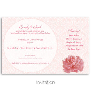 LaTourette for Ohio ladies lunch invitation.