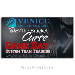 Break the Bracket Curse March Madness-themed video for Venice Solutions Group's Game Day custom team training.